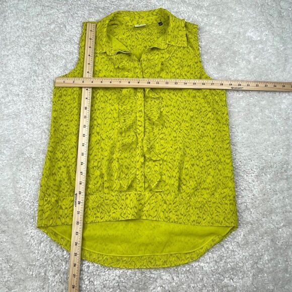 Cabi Reign Ruffle Sleeveless Top Yellow - Picture 7 of 8